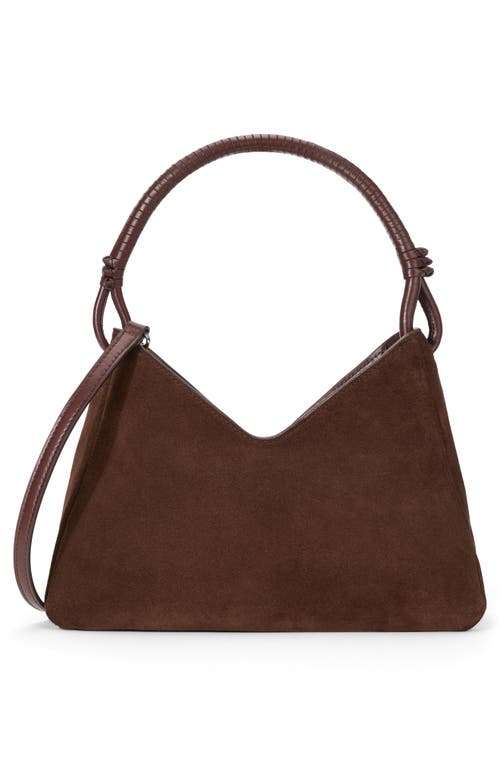 Staud Valerie Suede Shoulder Bag In Pattern