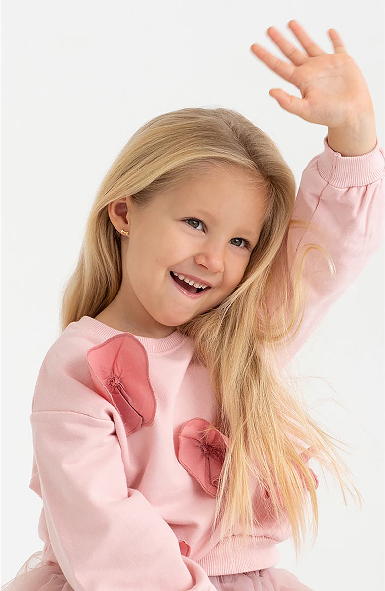 In Season Jewelry 14k Love Heart Arrow Earrings, Alternate, color, 