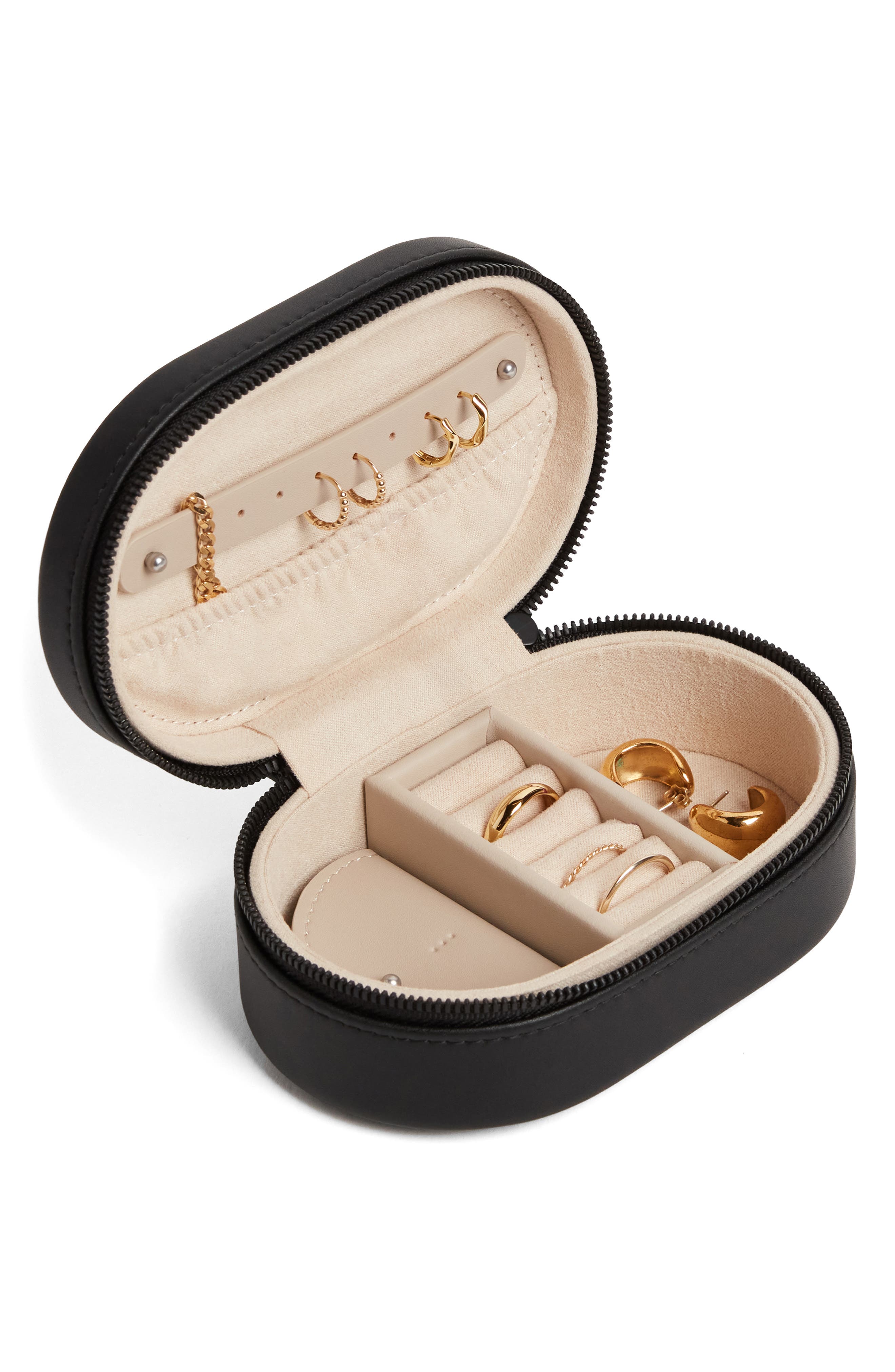 Monos Travel Jewelry Case, Alternate, color, Carbon Black