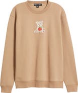 Vinyl Icons Teddy Bear & Strawberry Crewneck Sweatshirt