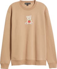 Vinyl Icons Teddy Bear & Strawberry Crewneck Sweatshirt