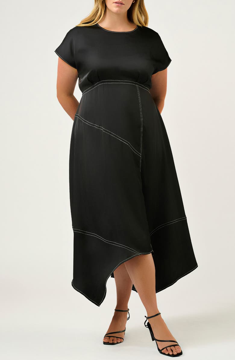 Estelle Josephine Handkerchief Hem Dress, Main, color, 