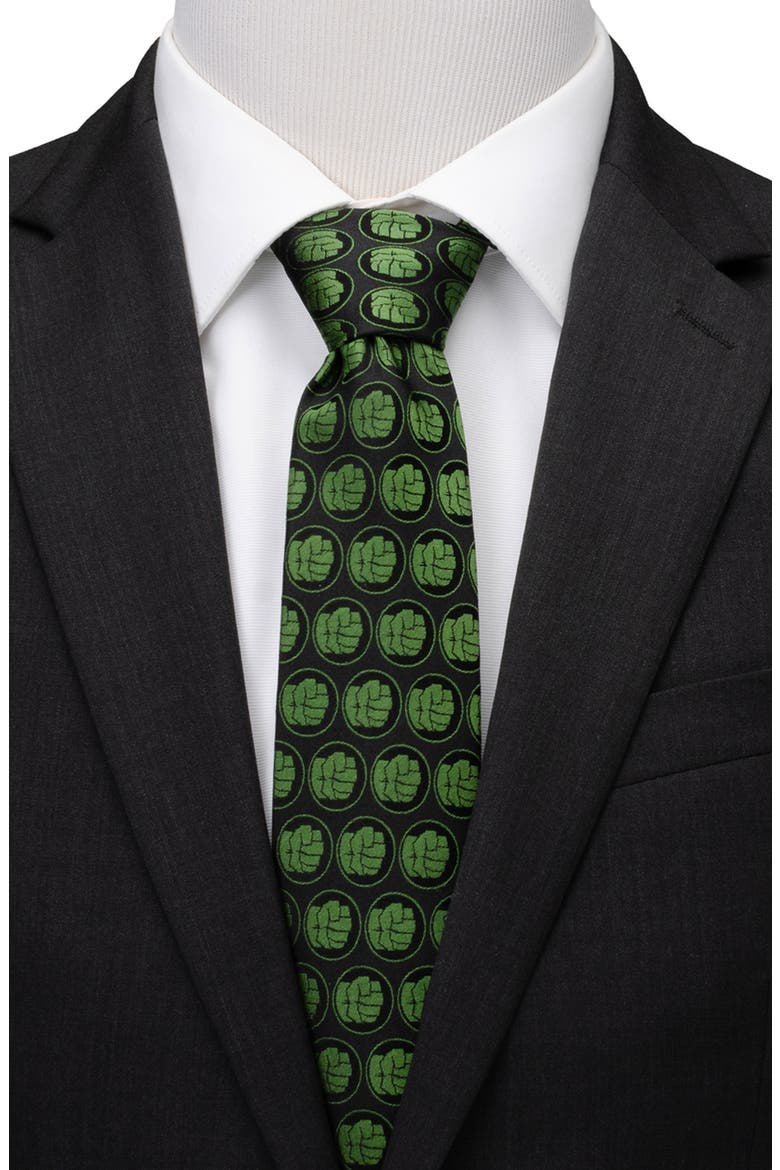 Marvel® Hulk Silk Blend Tie, Alternate, color, GREEN