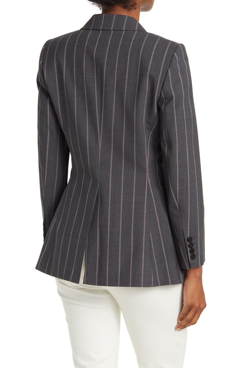 Theory Trace Pinstripe Notch Lapel Blazer, Alternate, color, 
