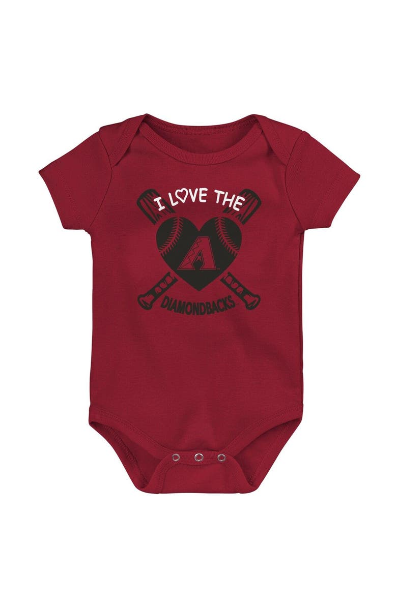 Outerstuff Infant Red/Black/Pink Arizona Diamondbacks Baseball Baby 3-Pack Bodysuit Set, Alternate, color, Red