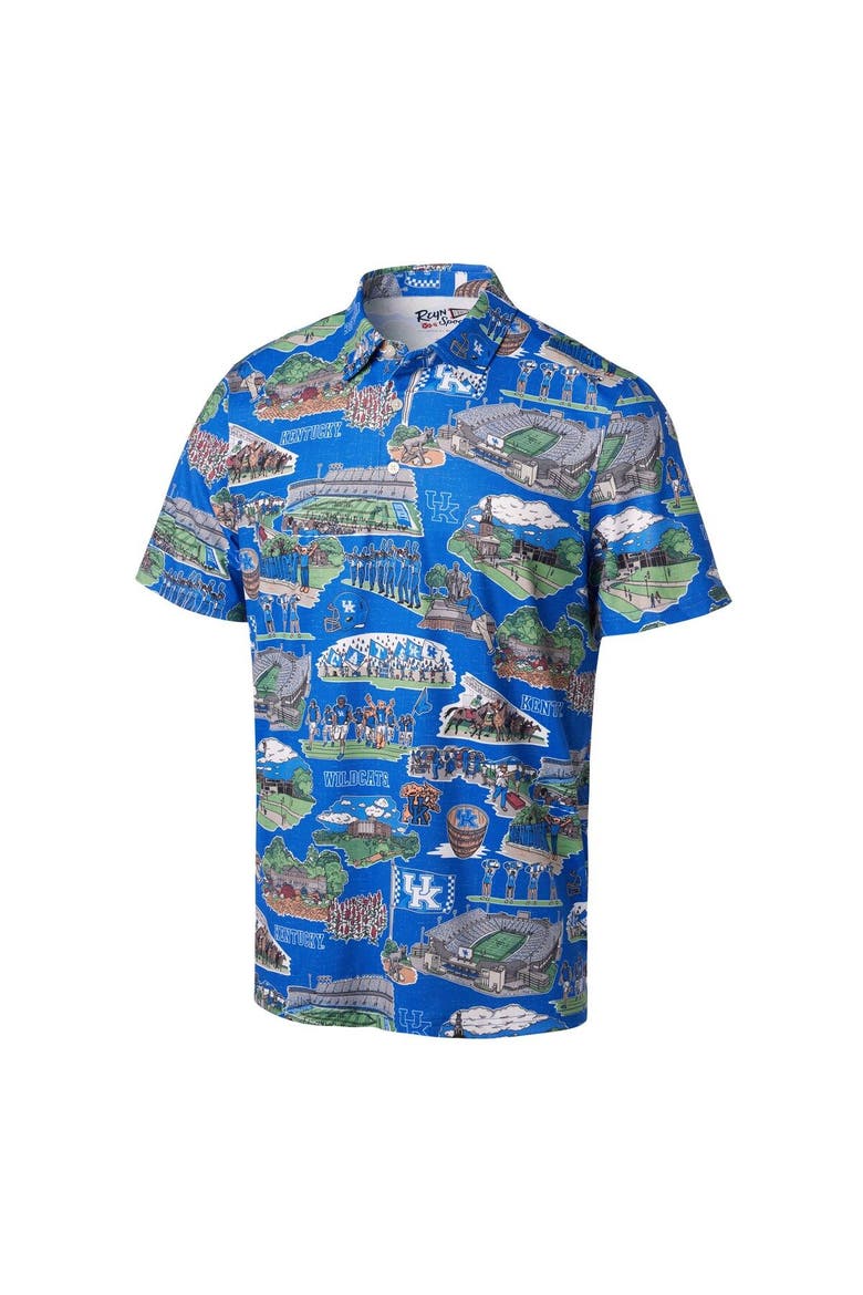 Men's Reyn Spooner Royal Kentucky Wildcats Scenic Polo, Alternate, color, Royal