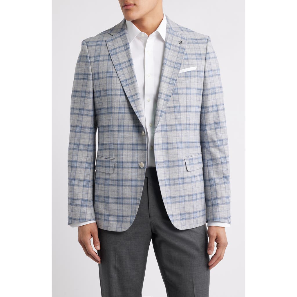 Hugo Boss Boss Hutson Plaid Sport Coat In Blue