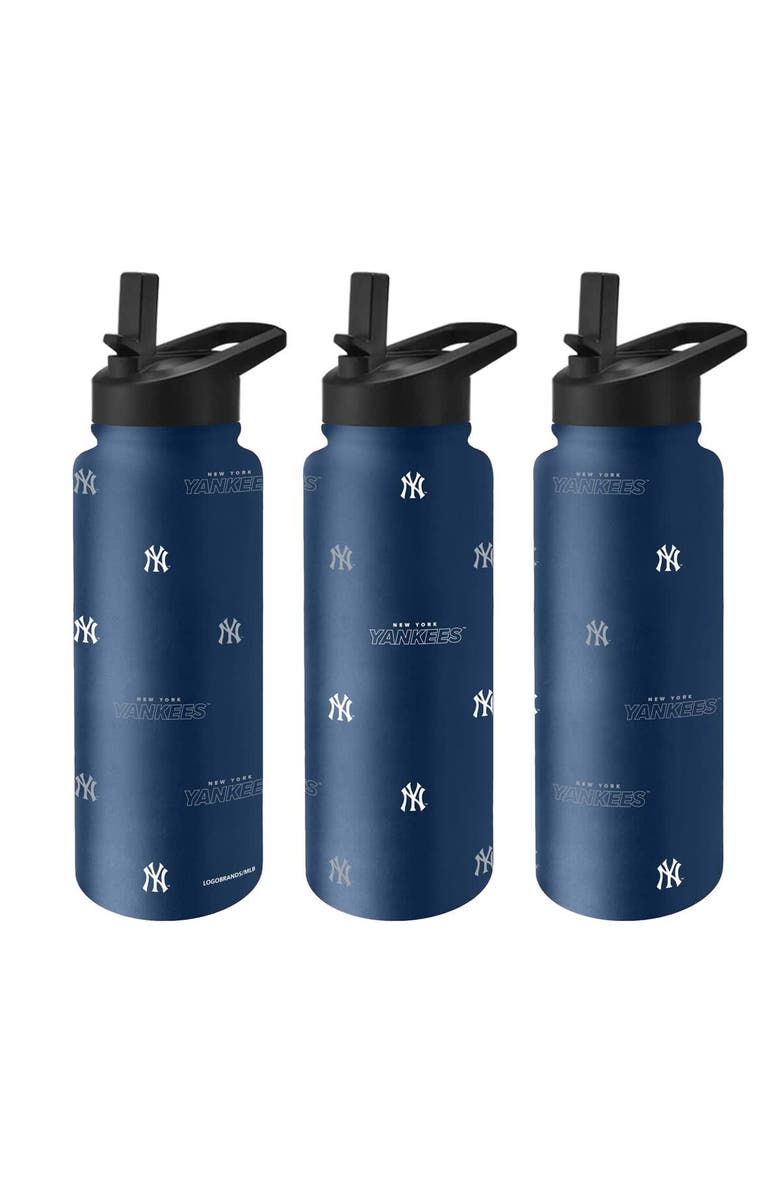 LOGO BRANDS New York Yankees 34oz. Steep and Repeat Quencher Bottle, Main, color, Navy