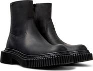 Camper Pix Leather Zip Up Boot