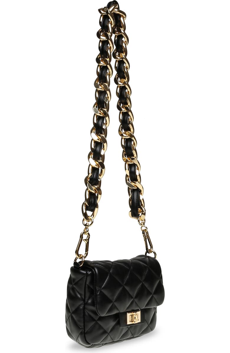 Steve Madden Bheara Quilted Faux Leather Shoulder Bag, Alternate, color,