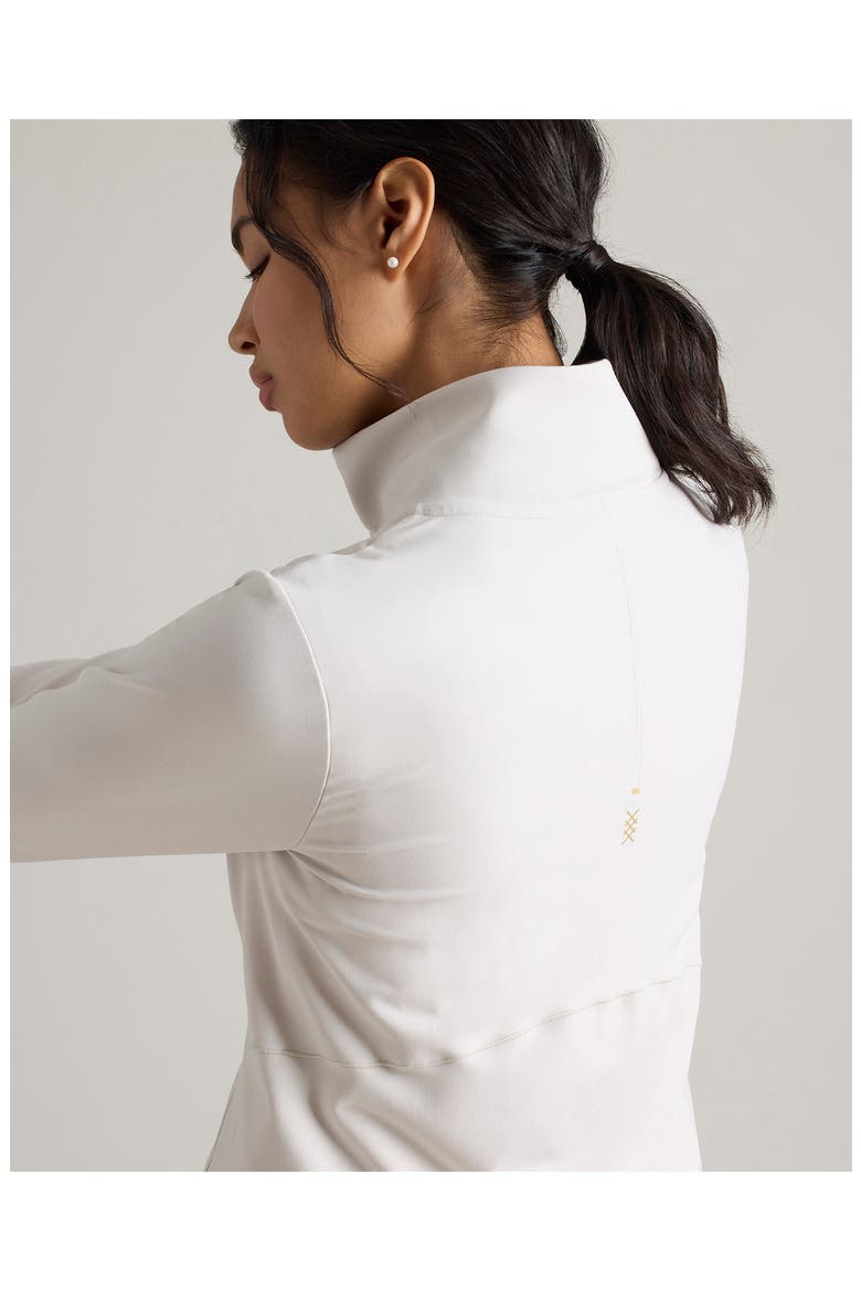 Course to Court Long Sleeve Quarter Zip Top, Alternate, color, SAND