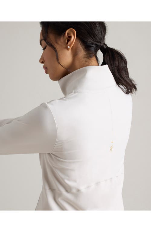 Shop Rhone Course To Court Long Sleeve Quarter Zip Top In Sand