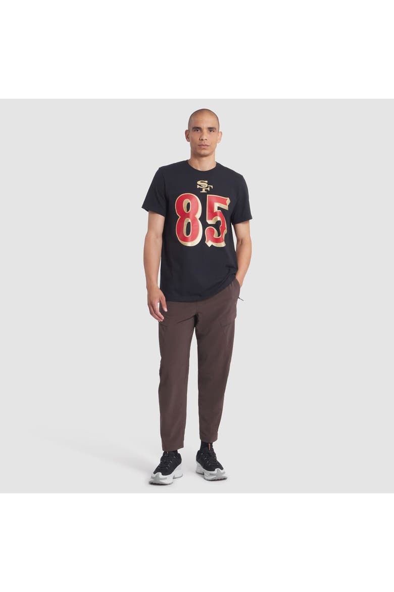 Men's Nike George Kittle Black San Francisco 49ers 2025 Rivalries Collection Player Name & Number T-Shirt, Alternate, color, Black