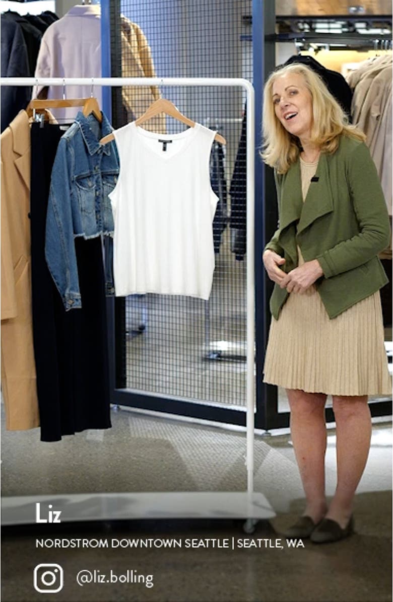 Women's V-Neck Stretch Jersey Tank, sales video thumbnail