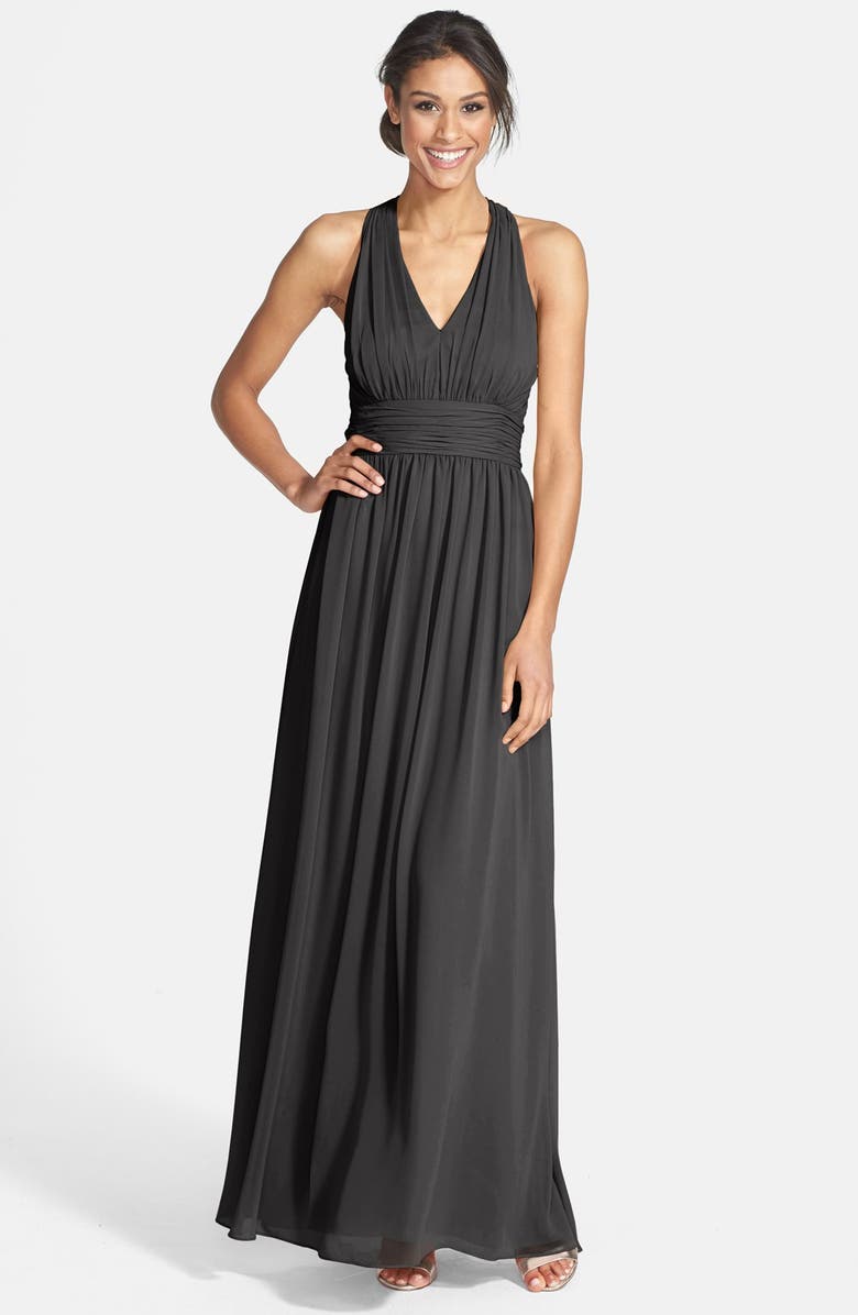 Eliza J Halter Chiffon Gown, Main, color, 