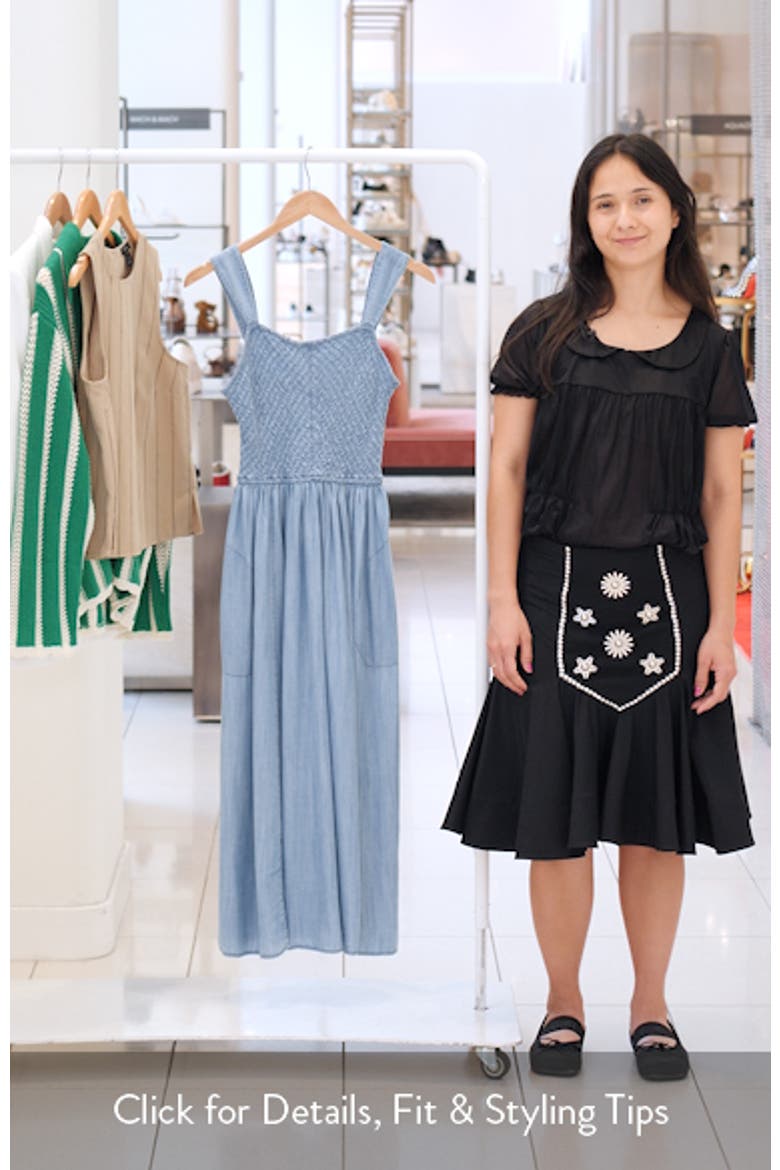 Sarah Smocked Chambray Sundress video