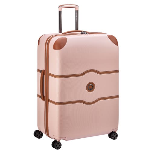Delsey Paris Chatelet Air 2.0 Checked-large 28 Inch Hardside Luggage With Spinner Wheels In Blush