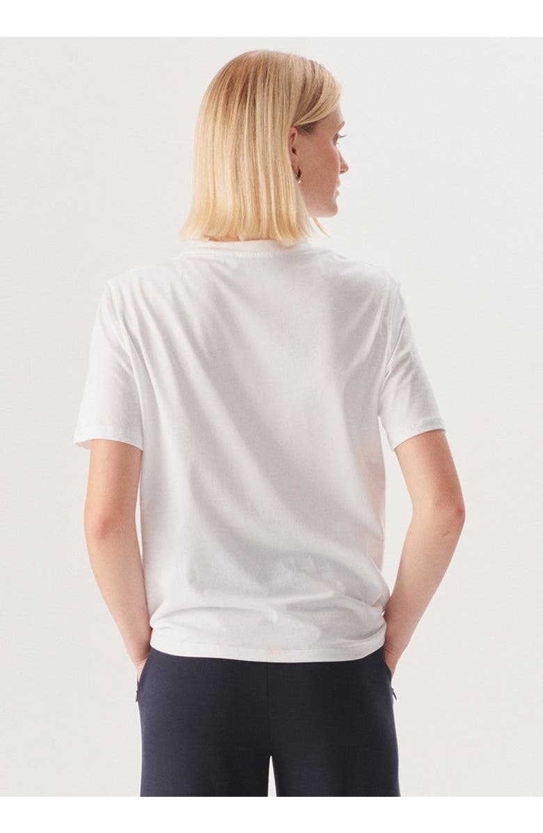 Exquise Teagan T-Shirt Embroidered, Alternate, color, White