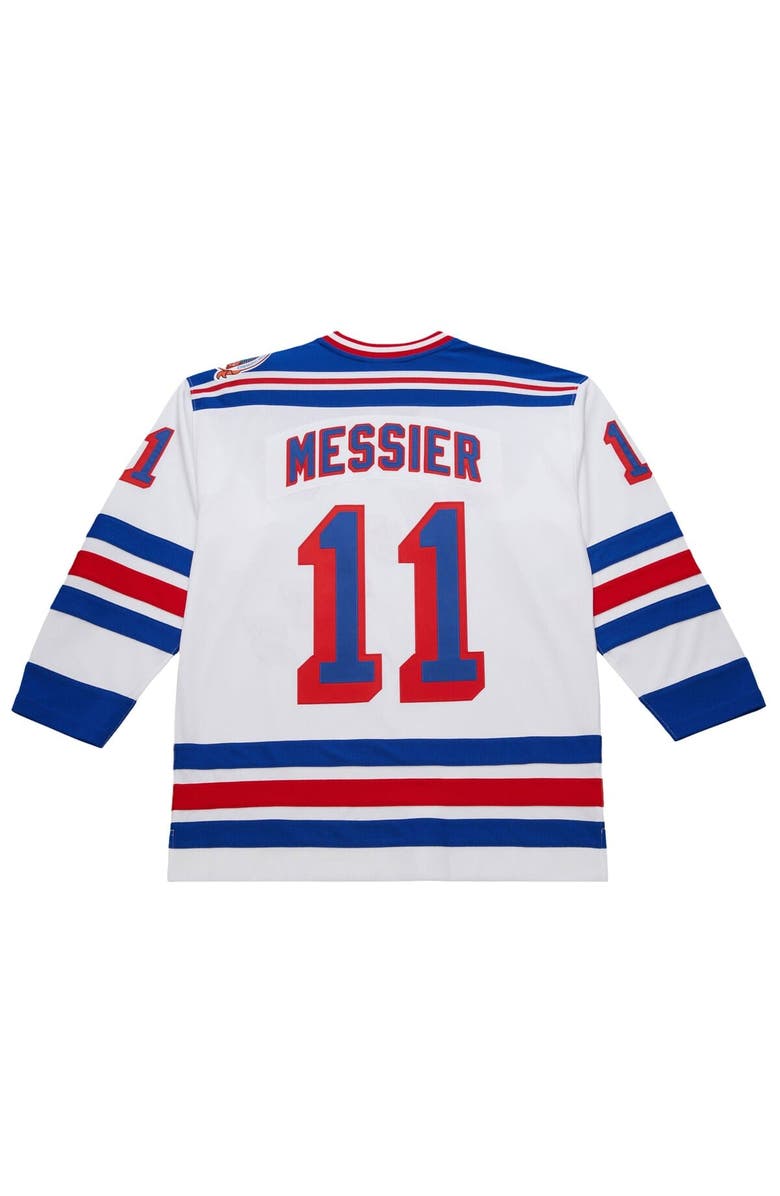 Mitchell & Ness Men's Mark Messier White New York Rangers 1993-94 Power Play Jersey, Alternate, color, White