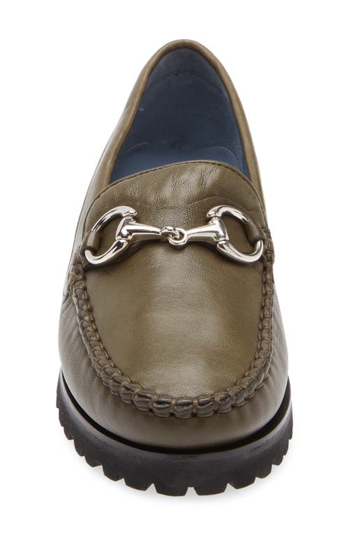 Robert Zur Soho Classic Bit Loafer In Khaki