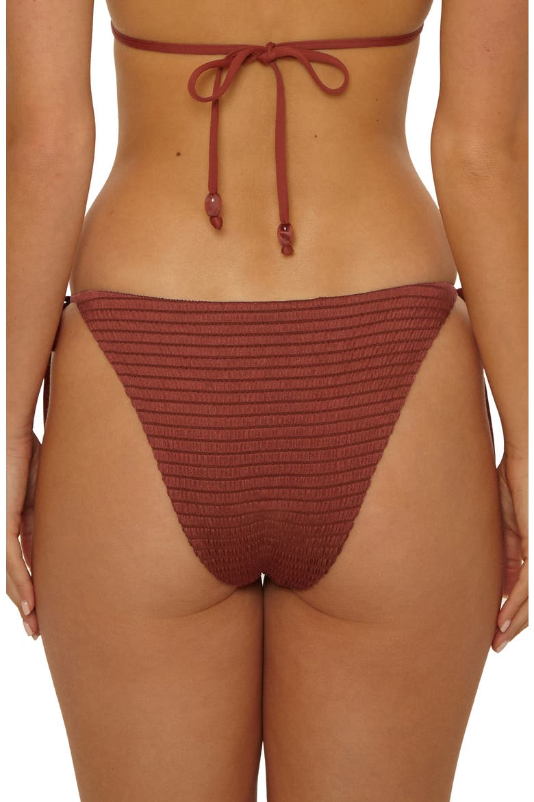 Maza Tie Side Bikini Bottoms, Alternate, color, CHESTNUT