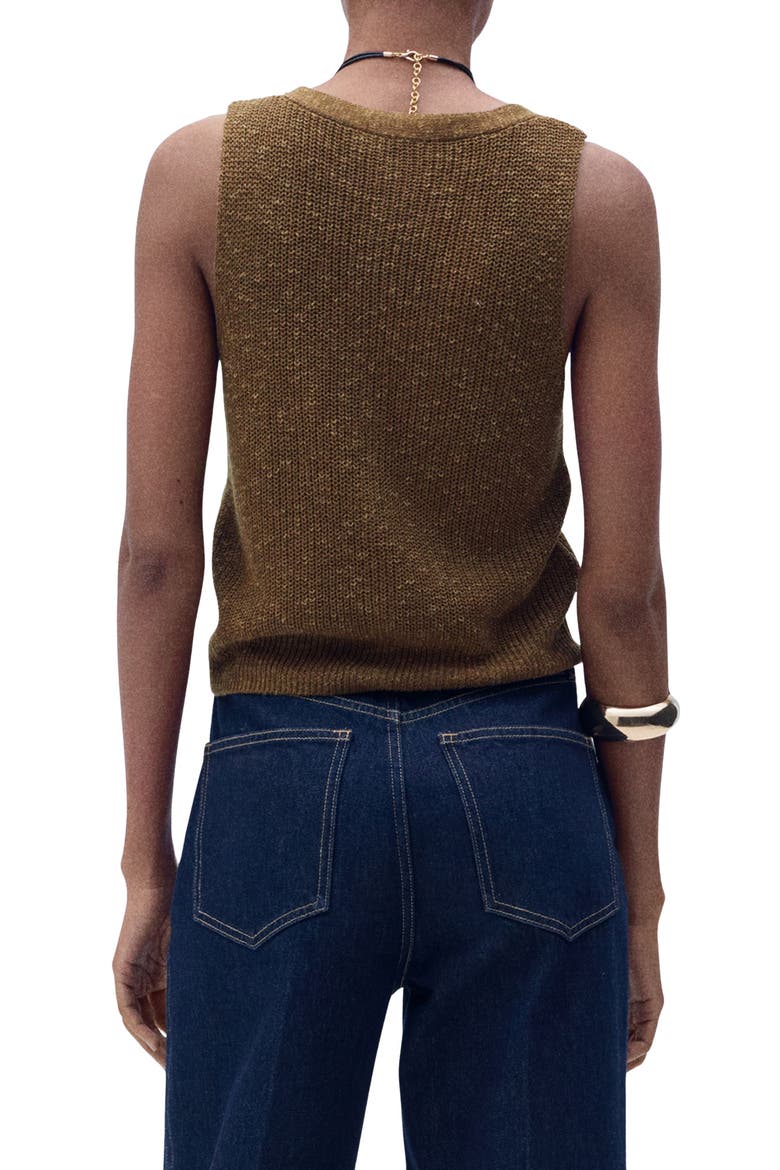 Jazmin Sweater Vest, Alternate, color, TOBACCO BROWN