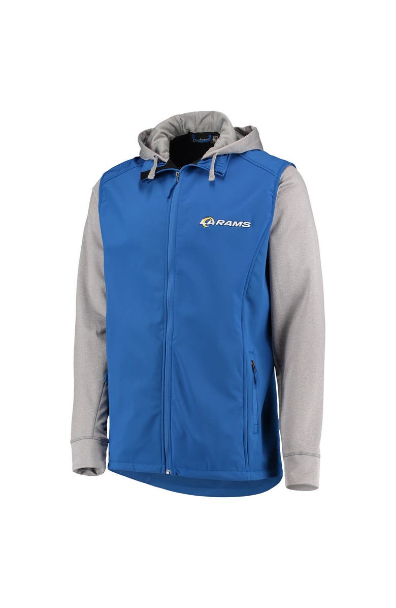 DUNBROOKE Men's Dunbrooke Royal/Gray Los Angeles Rams Big & Tall Alpha Full-Zip Hoodie Jacket, Alternate, color, Royal