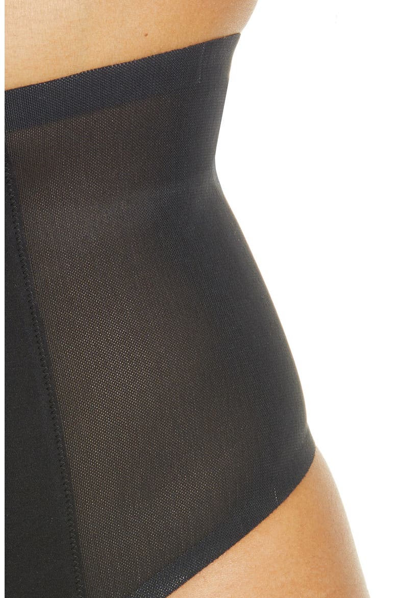 Shape Mesh Thong, Alternate, color, BLACK