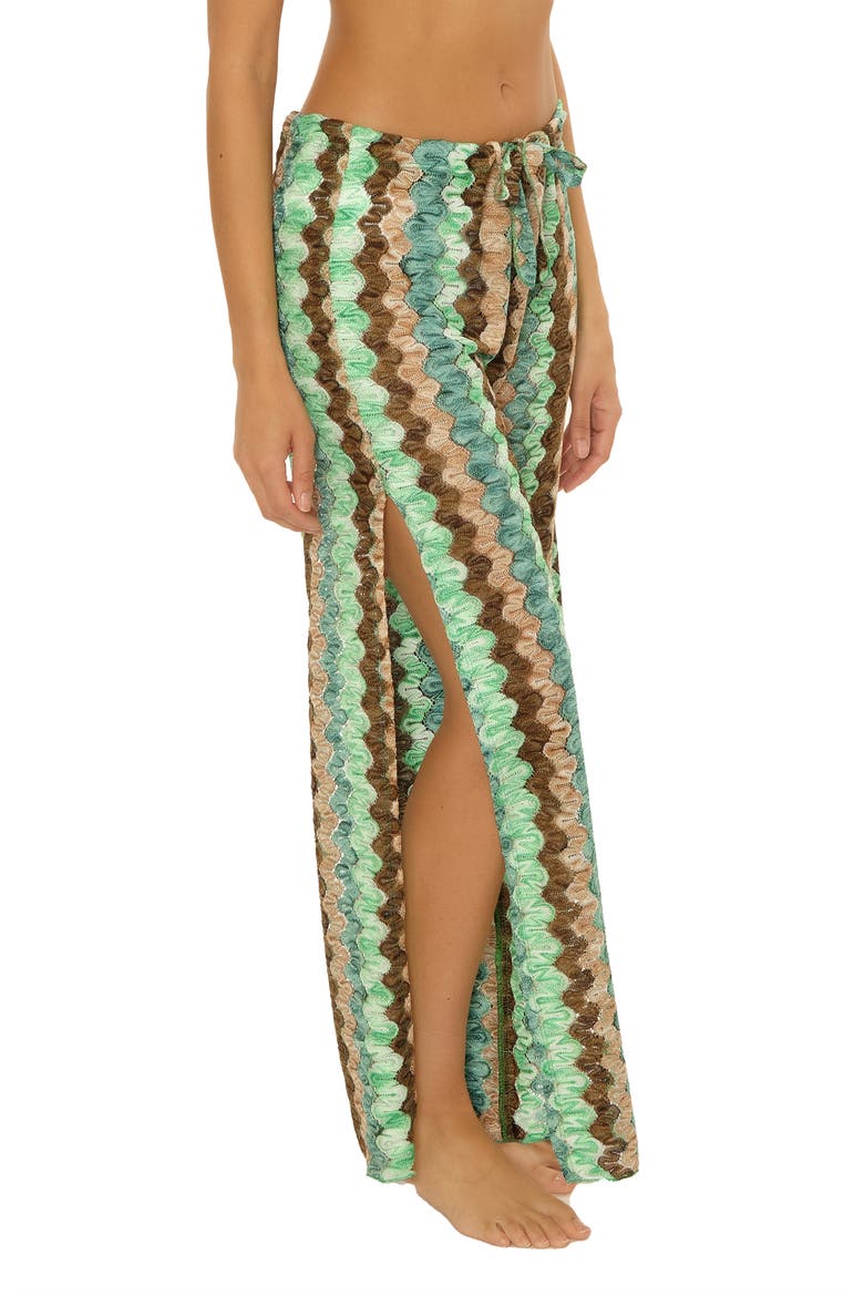 Paradise Open Knit Cover-Up Pants, Alternate, color, GRASS MULT
