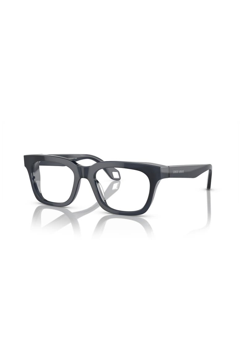 52mm Rectangle optical glasses, Main, color, Brown