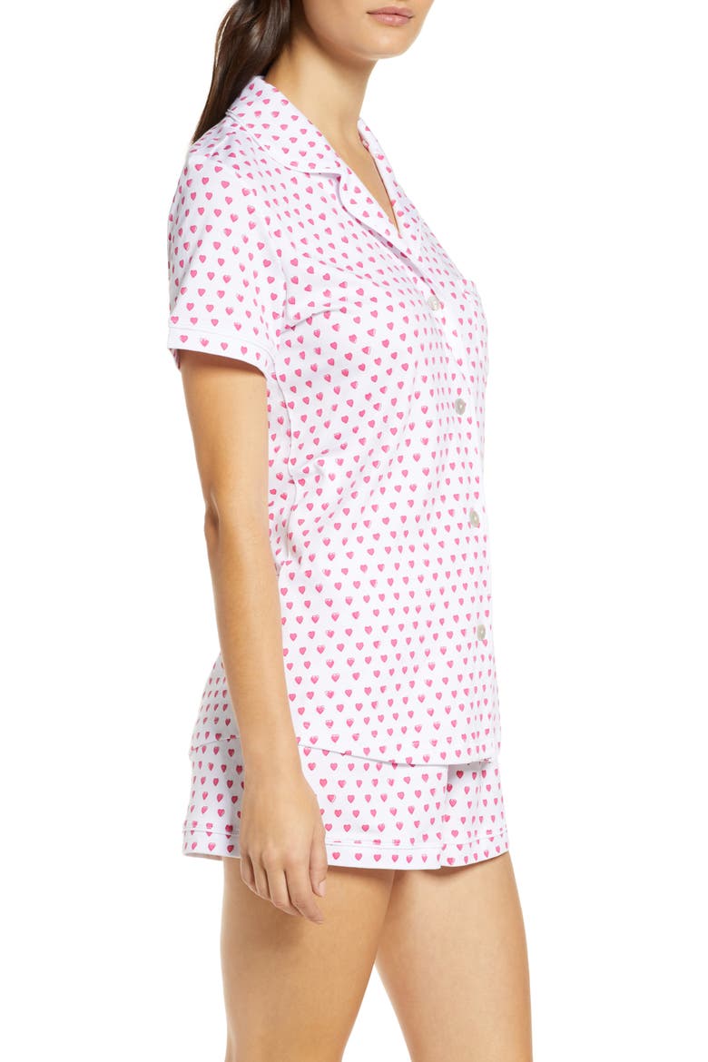 Heart Short Pajamas, Alternate, color, PINK