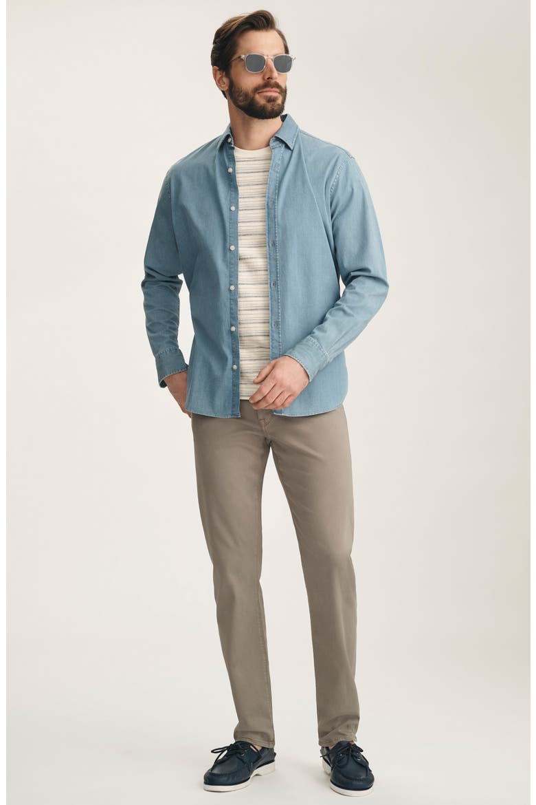 Courage Stretch Twill Straight Leg Pants, Alternate, color, DRIFTWOOD TWILL