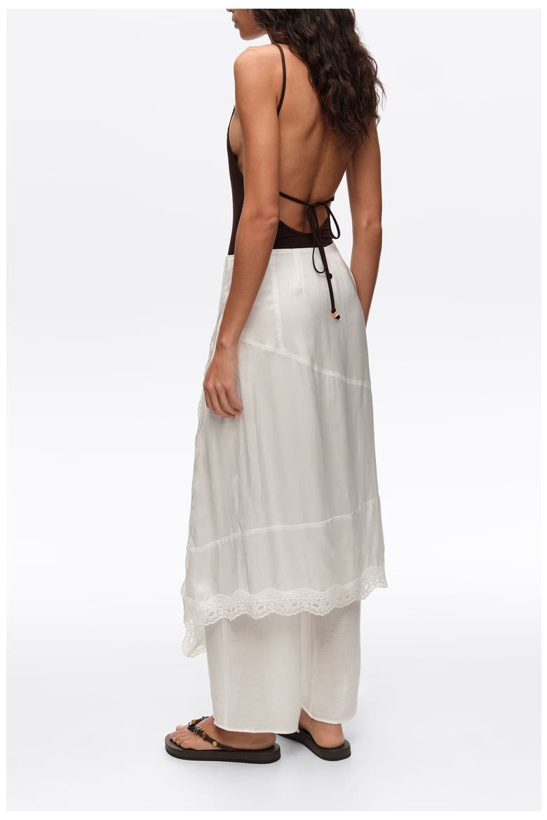 Viscose Lace Skort, Alternate, color, OFF WHITE