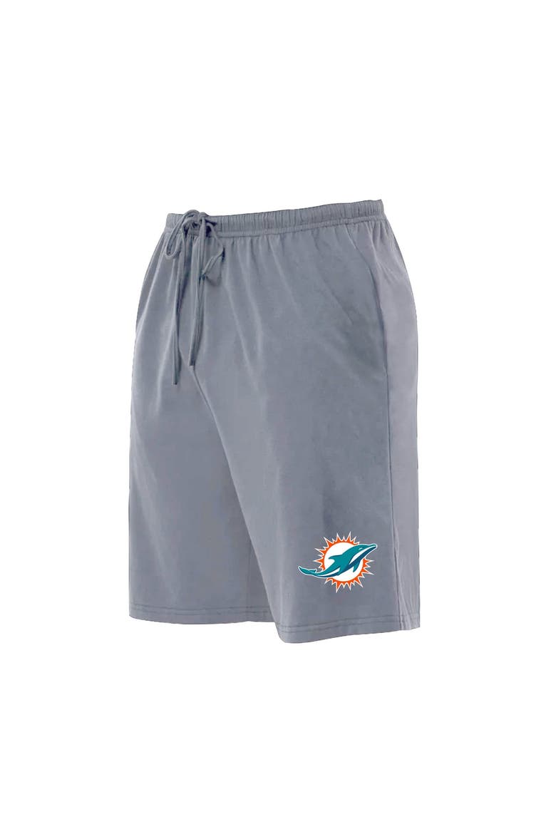 Men's Concepts Sport  Heather Gray Miami Dolphins Big & Tall Fleece Lounge Shorts, Main, color, Heather Gray