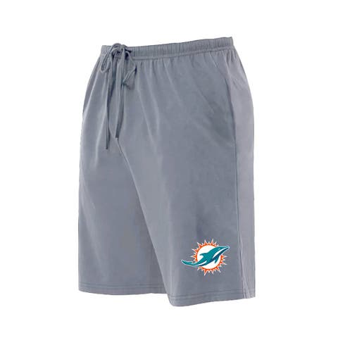 Men's Concepts Sport Heather Gray Miami Dolphins Big & Tall Fleece Lounge Shorts