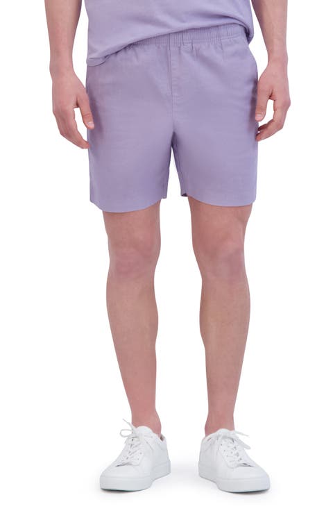 Essential Slim Fit Linen & Cotton Shorts