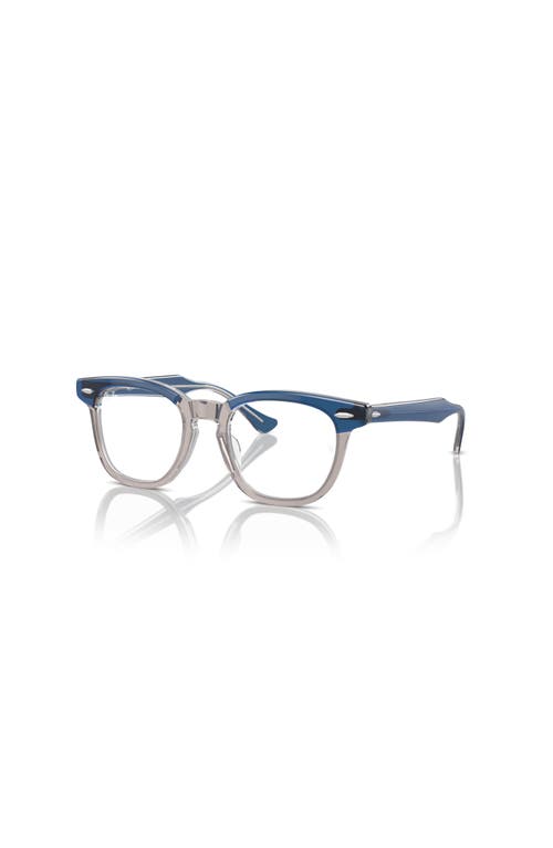 Ray Ban Ray-ban 45mm Square Optical Glasses In Gray