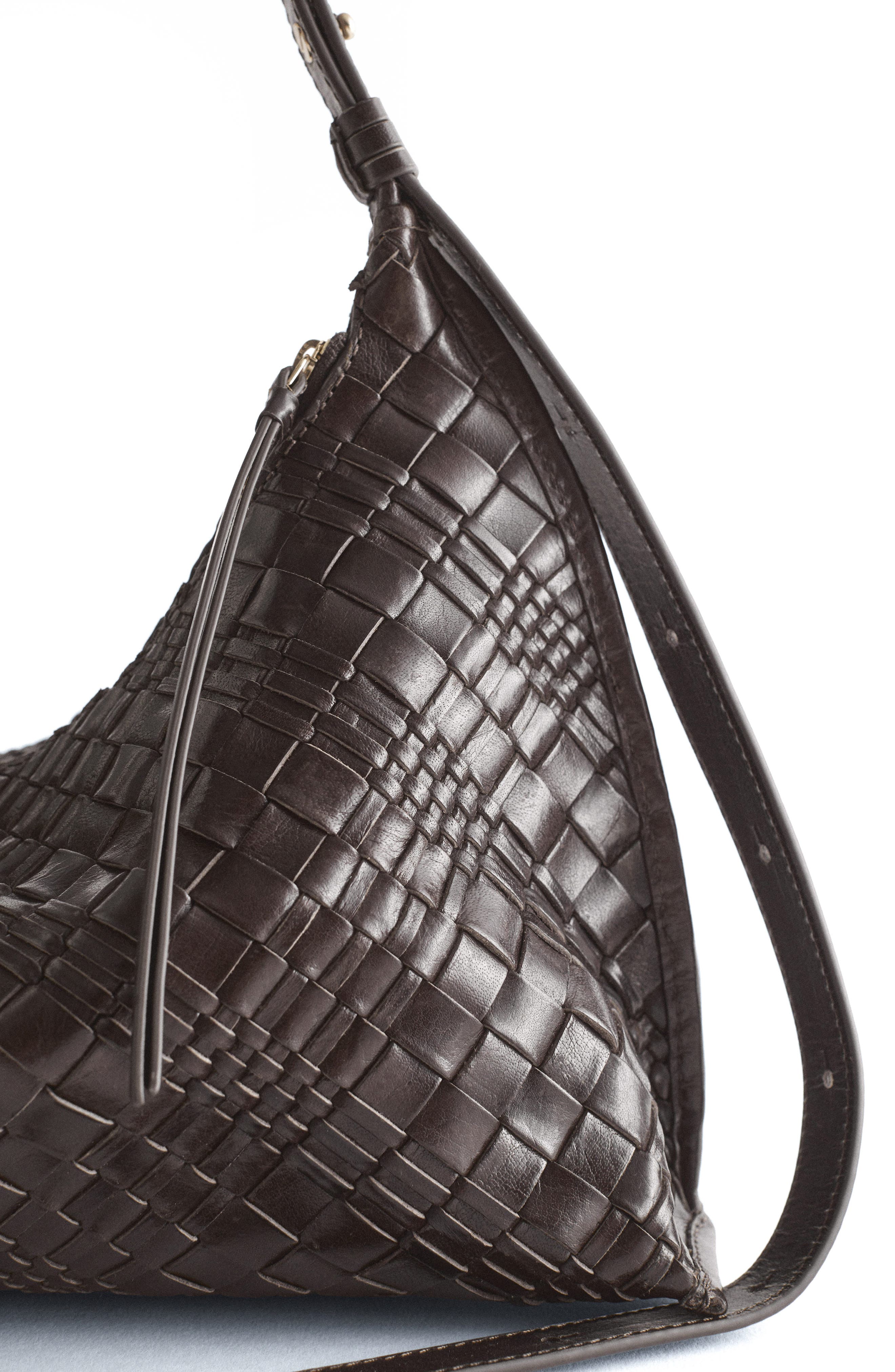 & Other Stories Woven Leather Crossbody Bag, Alternate, color, 