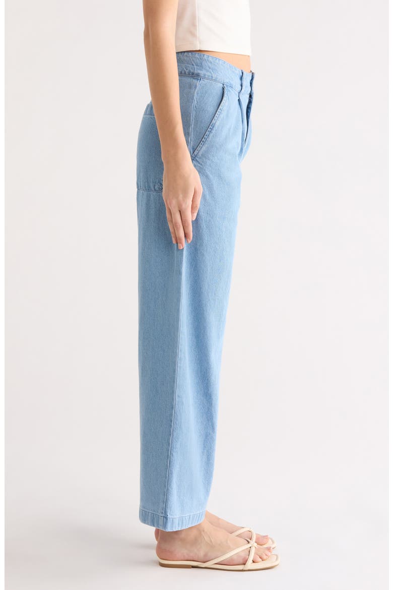 Wave Washed Denim Pants, Alternate, color, SEA BLUE