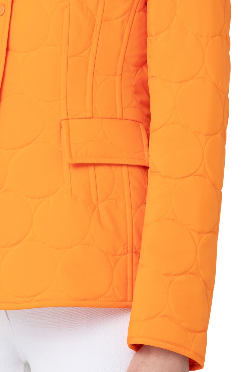 Akris punto Circle Quilted Stand Collar Jacket, Alternate, color,