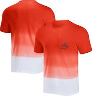 NFL X DARIUS RUCKER Men's NFL x Darius Rucker Collection by Fanatics Orange/White Cleveland Browns Dip Dye Pocket T-Shirt