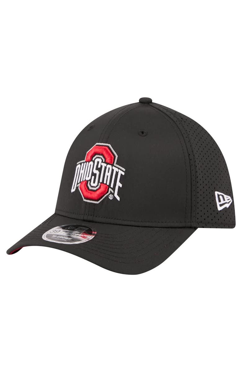 New Era Men's New Era  Black Ohio State Buckeyes 39THIRTY M-Crown Flex Fit Hat, Alternate, color, Black