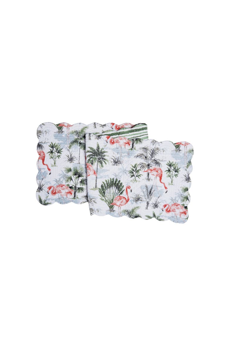 Flamingo Breeze Table Runner 14" x 51", Main, color, Pink