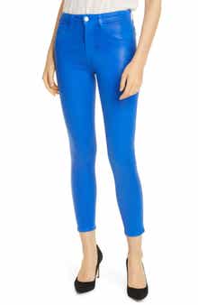 L'AGENCE Margot Coated Crop Skinny Jeans