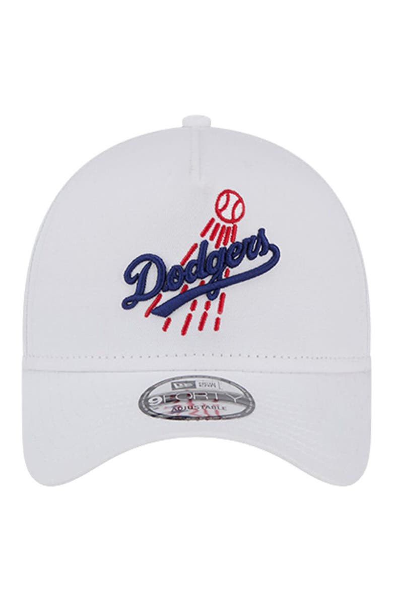 New Era Men's New Era White Los Angeles Dodgers TC A-Frame 9FORTY Adjustable Hat, Alternate, color, White