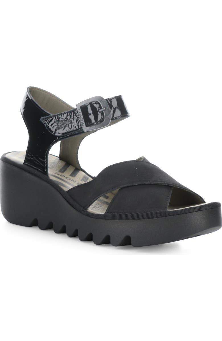 Fly London Bace Platform Wedge Sandal, Main, color,