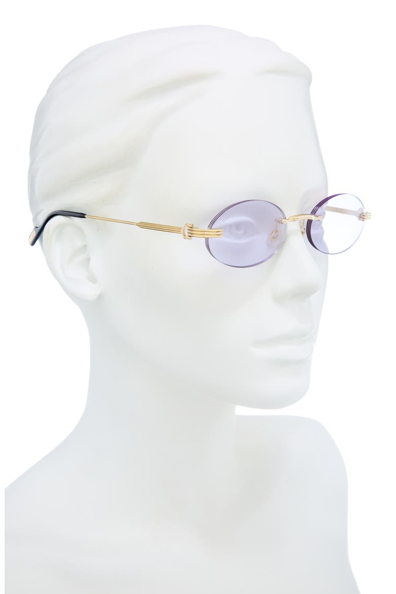 CT0615S Small Oval Sunglasses, Alternate, color, GOLD