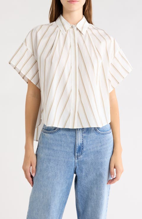 Maura Stripe Button-Up Shirt