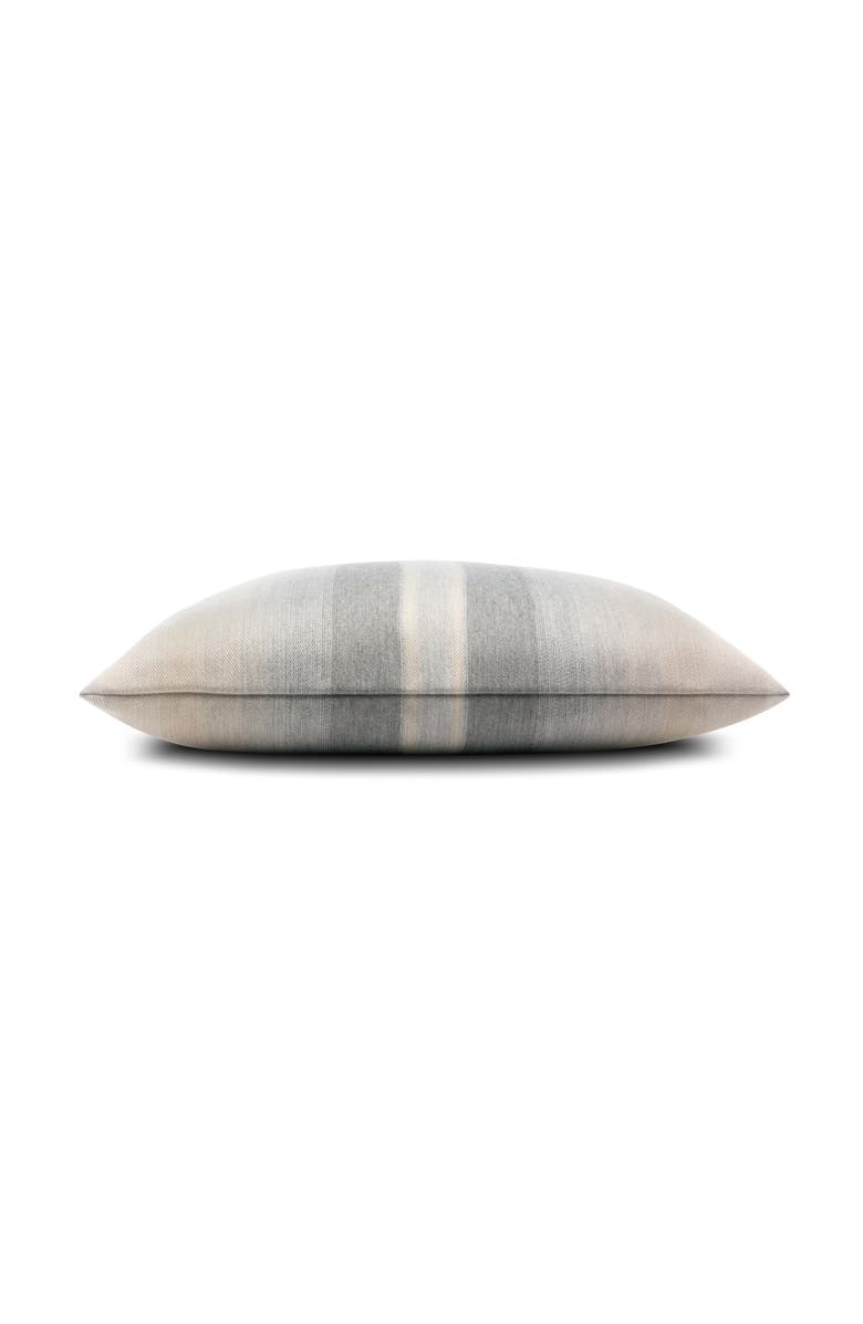 Elaine Smith Ombre Stripe Indoor & Outdoor Woven Accent Pillow, Alternate, color, Grigio