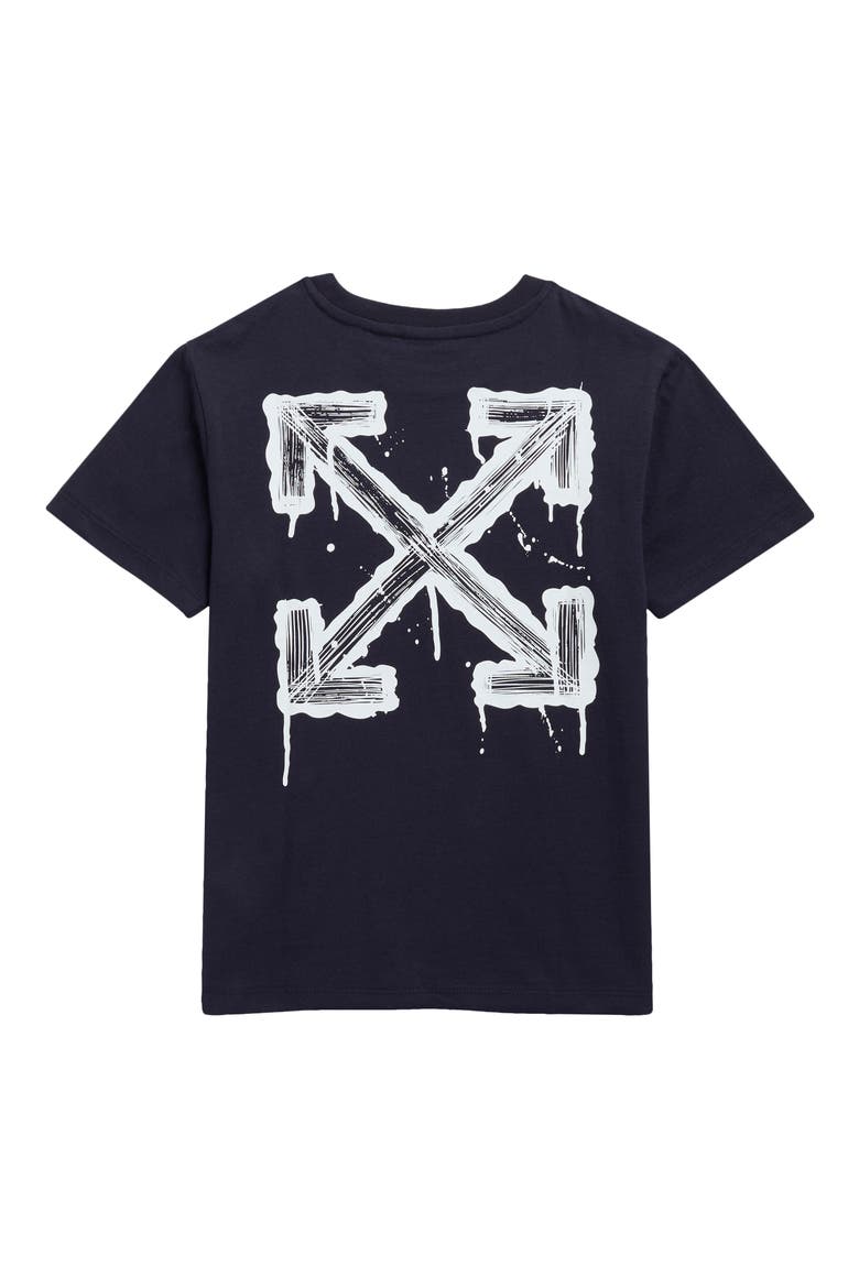 Kids' Dripping Arrow Graphic T-Shirt, Alternate, color, DARK NAVY